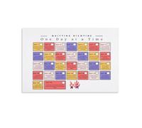 Smoke-Free Life Planner Calendar - Quit Nicotine Addiction Workbook, Inspirational Canvas Poster for Bedroom Wall Decor and Recovery Support(Unframed,12x18inch(30x45cm))