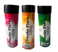 Smoke Grenades/Flares Pack of 3 for Paintball, Weddings, Photo-shoots & Special Effects 60 Second Duration (Green, Orange, Pnk)