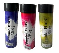 Smoke Grenades/Flares Pack of 3 for Paintball, Weddings, Photo-shoots & Special Effects 60 Second Duration (Pink, Yellow, Blue)