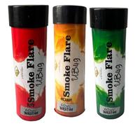 Smoke Grenades/Flares Pack of 3 for Paintball, Weddings, Photo-shoots & Special Effects 60 Second Duration (Green, Orange, Red)