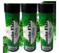 Smoke Grenades/Flares Pack of 3 for Paintball, Weddings, Photo-shoots & Special Effects 60 Second Duration (Green, Green, Green)