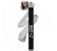 Smoke Grey Shimmer Cream Eyeshadow Stick Pencil - Silky Smooth Blendable Eye Shadow for Gradient Smoky Eye Makeup, Waterproof Long Lasting Smudge Resistant Twist-Up Makeup Stick