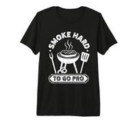 Smoke Hard to go pro - Men Barbeque Grilling Grill Master Premium T-Shirt