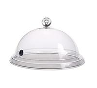 Smoke Injector Dome Cover 10 in. Lid, Smoke Gun Smoke Injector Specialty Accessories Smoking Infusion Trays, Bowls, and Glasses, Clear