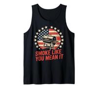 Smoke Like You Mean It Funny Grilling BBQ Tank Top