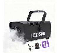 Smoke Machine, 500W Colorful, Comes with Remote Control and 2 Bottles of Mist Oil, Led Small Portable Smoker for Halloween, Christmas, Wedding, Parties, Dj Performance & Stage Show