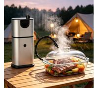Smoke Machine Portable Smoke Infuser, Handheld Cocktail Smoke | Aluminum Food Smoke for Meat, for SOUS Vide, Drinks, Cheese, Cup Cover and Wood Chips