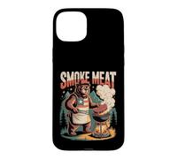 Smoke Meat Bear BBQ Outdoor Grilling Case for iPhone 15 Plus