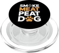 Smoke Meat Pet Dog BBQ Grilling Humor Joke PopSockets PopGrip for MagSafe
