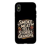 Smoke Meat Tell Stories Grandpa BBQ Grilling Case for iPhone X/XS