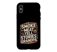 Smoke Meat Tell Stories Grandpa BBQ Grilling Case for iPhone X/XS