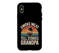 Smoke Meat Tell Stories Grandpa BBQ Grilling Case for iPhone X/XS
