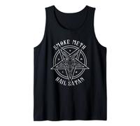 Smoke Meth Hail Satan I Satanic Goat I Baphomet Occult Tank Top