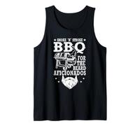 Smoke 'N Stroke BBQ Beard Aficionados Smoker Grill Grilling Tank Top