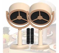 Smoke Purifier, Mini Cooker Hood For Hot Pot,Portable Smoke Purifier, Desktop Range Hood With 2 Speed Exhaust Fan For BBQ, Hot Pot (Color : 2pcs Rechargeable) (2pcs Rechargeable)