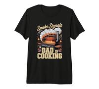Smoke Signals Dad is Cooking BBQ Grill Premium T-Shirt