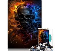 Smoke Skull 2000 Piece Jigsaw Puzzles for Teenagers Gifts,Game Toys Every Piece Is Unique - Challenging Family Fun Game 70x100cm