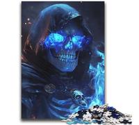 Smoke Skull Jigsaw Puzzles for Teenagers 2000 Piece Puzzle,Brain Intelligence Challenge Addictive Toys for Home Decoration (70X100cm)