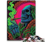 Smoke Skull Puzzles 2000 Pieces for Teenagers,Challenging To Complete But Fun And Humorous Unique Home Decor And Gifts (70X100cm)