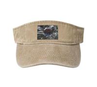 Smoke Style Flag of South Korea Sun Visor Hats for Women Men Sun Hat Sports Golf Caps Baseball Cap Natural