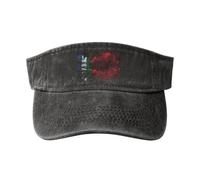 Smoke Style Flag of South Moluccas Sun Visor Hats for Women Men Sun Hat Sports Golf Caps Baseball Cap Black