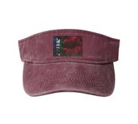 Smoke Style Flag of South Moluccas Sun Visor Hats for Women Men Sun Hat Sports Golf Caps Baseball Cap Red
