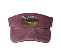 Smoke Style Flag of South Ossetia Sun Visor Hats for Women Men Sun Hat Sports Golf Caps Baseball Cap Red