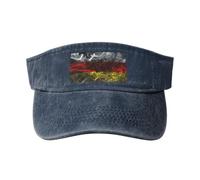Smoke Style Flag of South Ossetia Sun Visor Hats for Women Men Sun Hat Sports Golf Caps Baseball Cap Navy Blue