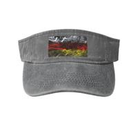 Smoke Style Flag of South Ossetia Sun Visor Hats for Women Men Sun Hat Sports Golf Caps Baseball Cap Gray