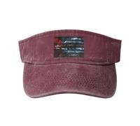 Smoke Style Morning Star Flag Sun Visor Hats for Women Men Sun Hat Sports Golf Caps Baseball Cap Red