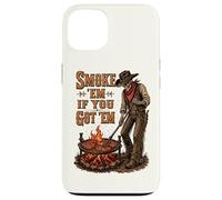 Smoke Them If You Got Them Skeleton Cowboy Western BBQ Grill Case for iPhone 13