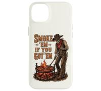 Smoke Them If You Got Them Skeleton Cowboy Western BBQ Grill Case for iPhone 14 Plus