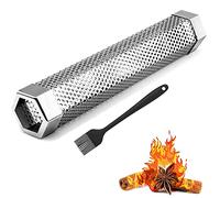 Smoke Tube - 12'' Premium BBQ Smoke Tube for Pellet Grill 5 Hours of Billowing Smoke, Stainless Steel Pellet Smoker Tube for All Grill or Smoker, Hot or Cold Smoking