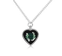 Smoke Weeds Every Day Pet Urn Necklace Memorials Funerary Ashes Pendant Heart Silver for Dog Cat Lover