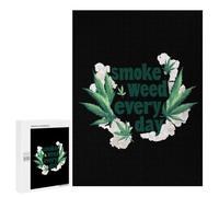 Smoke Weeds Every Day Wood Puzzles for Adults And Family Vertical Version Game Interesting Creative Gift Wooden Jigsaw Puzzle