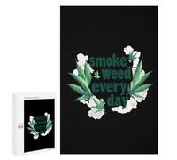 Smoke Weeds Every Day Wood Puzzles for Adults And Family Vertical Version Game Interesting Creative Gift Wooden Jigsaw Puzzle