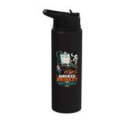 Smoked Brisket Medical Shift Report Stainless Steel Insulated Water Bottle