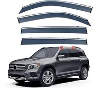 Smoked In-Channel Rain Guards for Mercedes Benz GLB 2019-2024 - Wind & Water Deflectors, OEM Fit Window Visors