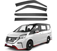 Smoked In-Channel Rain Guards for Nissan SERENA C27 2017-2021 - Wind & Water Deflectors, OEM Fit Window Visors