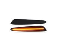 Smoked Lens Amber Front Red Rear LED Side Marker Light Assembly For Chevy For Corvette C6 2005 2006 2007 2008 2009 2010 2011 2012 2013 Door Wing Mirror Indicator(Front Amber)