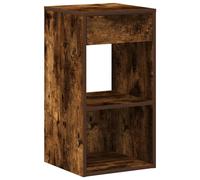 (smoked oak, 1 pcs) vidaXL Bedside Cabinet with Drawer Old Wood 35x34x66.5 cm bedside table