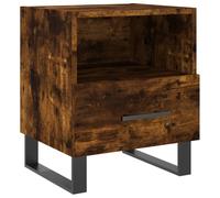 (smoked oak, 1 pcs) vidaXL Bedside Cabinets Side Table Nightstand 2 pcs Sonoma Oak Engineered Wood