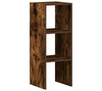 (smoked oak, 1 pcs) vidaXL Bookcases Stackable Bookshelf Storage Shelf Book Stand Engineered Wood