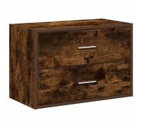 (smoked oak, 1 pcs) vidaXL Cabinets with 2 Drawers Cupboard Sideboard Highboard Engineered Wood
