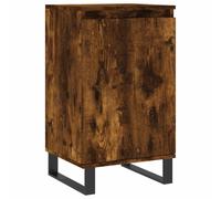 Sideboard Smoked Oak 40x35x70 cm Engineered Wood Metal Legs Compact Minimalist A