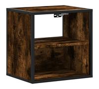 (smoked oak, 1 pcs) vidaXL Wall-mounted Bedside Cabinet Black 40x31x39.5 cm cabinet bedside table