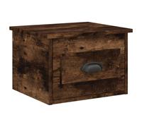 (smoked oak, 1 pcs) vidaXL Wall-mounted Bedside Cabinets Floating Nightstand Bedroom Side Table