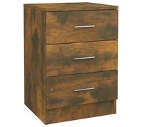 Vidaxl Bedside Cabinet Smoked Oak 38X35X56 Cm Engineered Wood