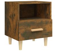 Vidaxl Bedside Cabinet Smoked Oak 40X35X47 Cm, Brown
