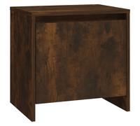 Vidaxl Bedside Cabinet Smoked Oak 45X34X44.5 Cm Engineered Wood, Brown